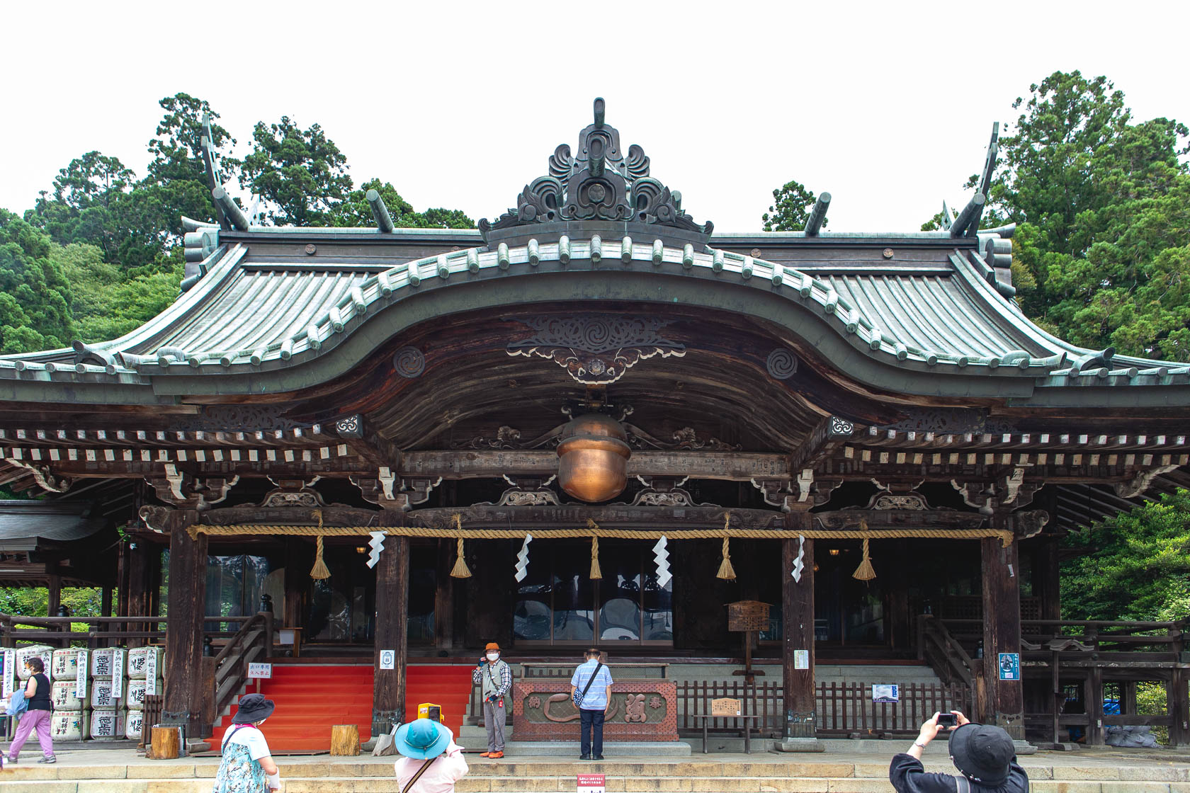 まずは安全祈願に筑波神社へお参り。